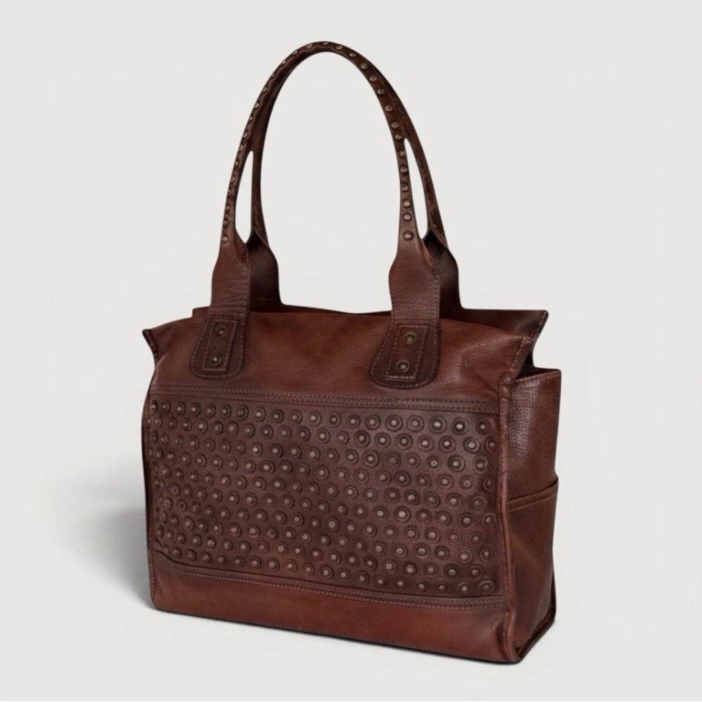 Fabulous Frye Jenna disc leather shoulder bag *Rare*